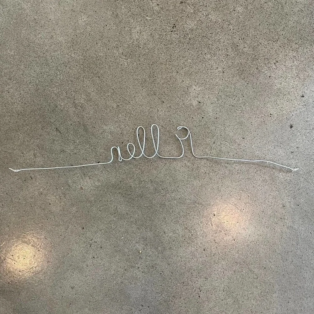 Ellen name wire metal decor 16